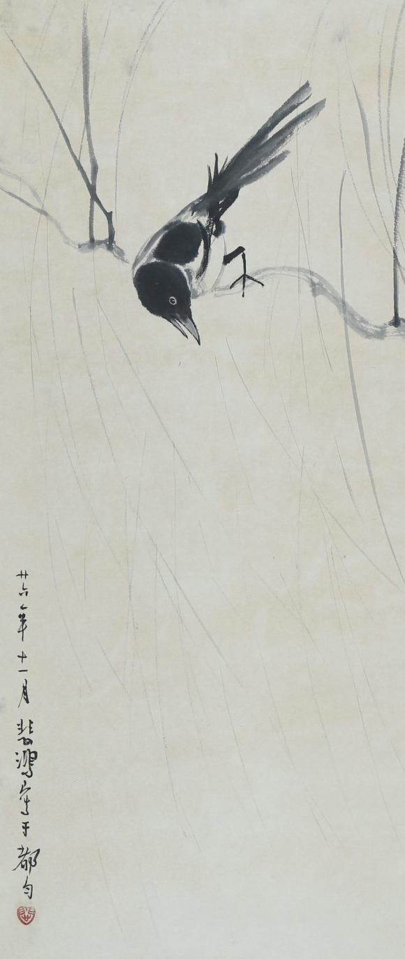 徐悲鸿喜鹊