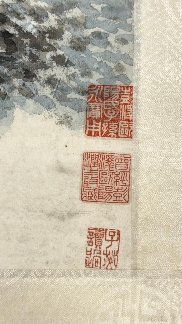 古龍會(huì)「呉歴」畫 山水図 軸