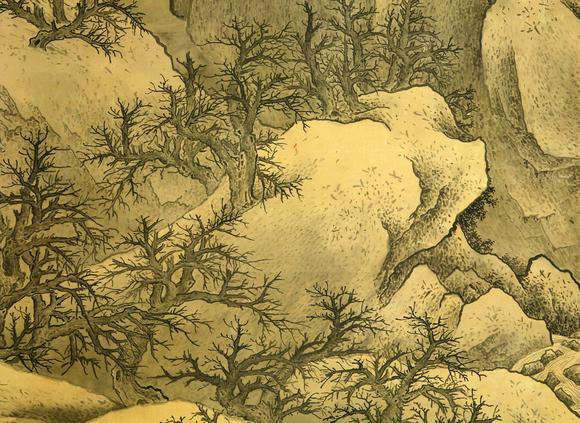 Horizontal Enchère Fan Kuan Monumental Snow Landscape Scroll