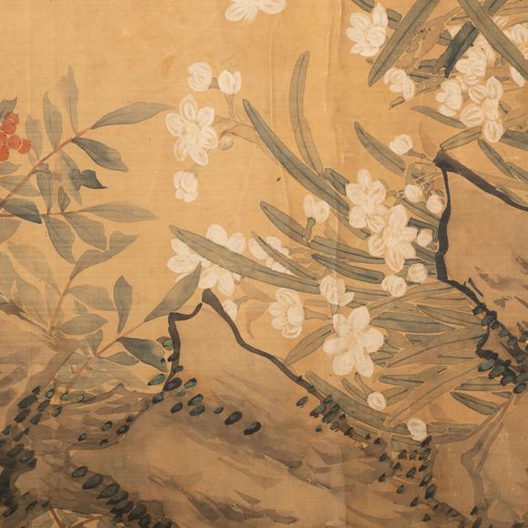 千峰會(huì)馬家桐花鳥軸