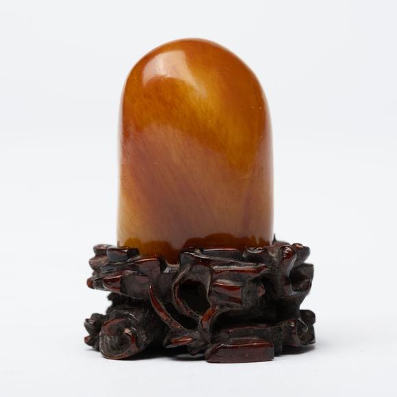 千峰會(huì)清 和田紅皮籽料擺件