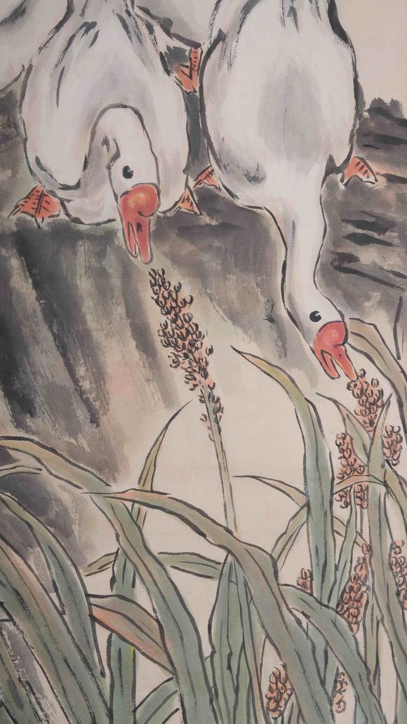 弘楊株式會(huì)社徐悲鴻紙本鵝圖畫(huà)