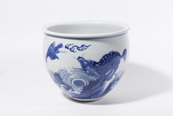 弘楊株式會(huì)社青花獸紋缸