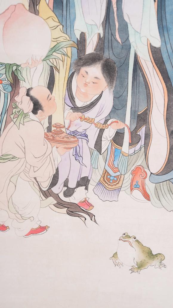 弘楊株式會(huì)社馮超然紙本福祿壽三星圖畫