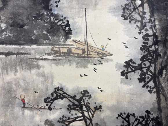 三杉美術(shù)陳玉圃 灕江煙雨