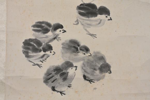 三杉美術(shù)胡潔青 雛鷄圖