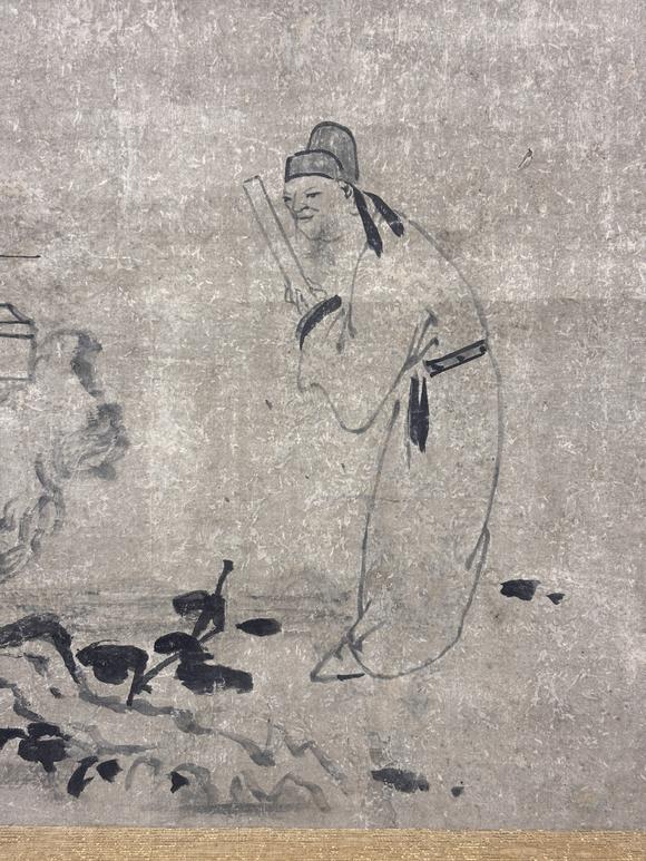 三杉美術(shù)楚石梵琦禪師 李渤參禪圖