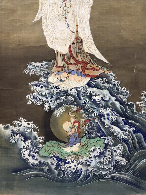 三杉美術(shù)佚名 水月渡海觀音