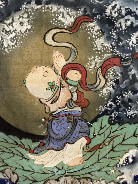 三杉美術(shù)佚名 水月渡海觀音