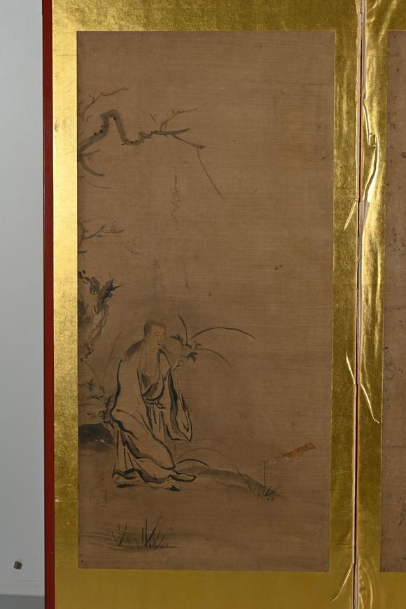 三杉美術(shù)佚名（明） 高士六景屏風(fēng)