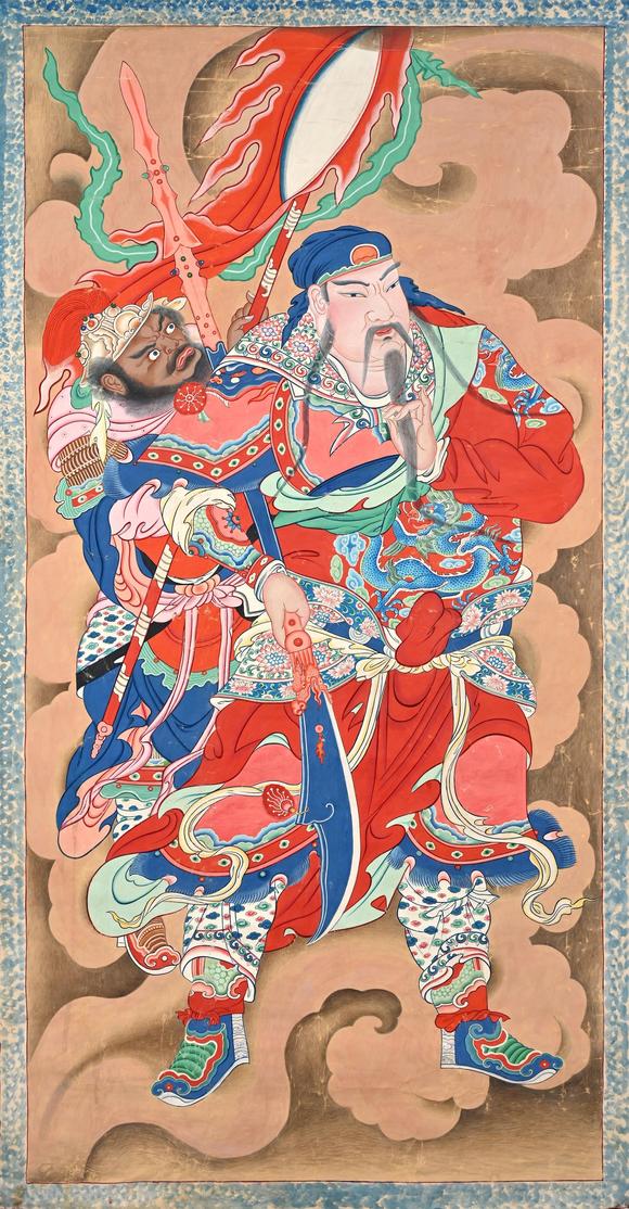 三杉美術(shù)關(guān)公周倉造像