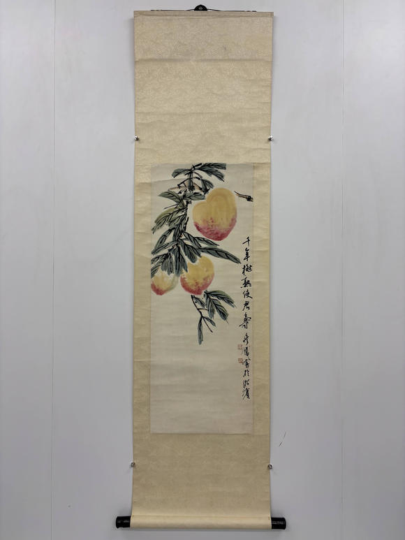 三杉美術(shù)錢瘦鐵 瑞桃獻(xiàn)壽