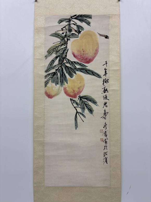 三杉美術(shù)錢瘦鐵 瑞桃獻(xiàn)壽