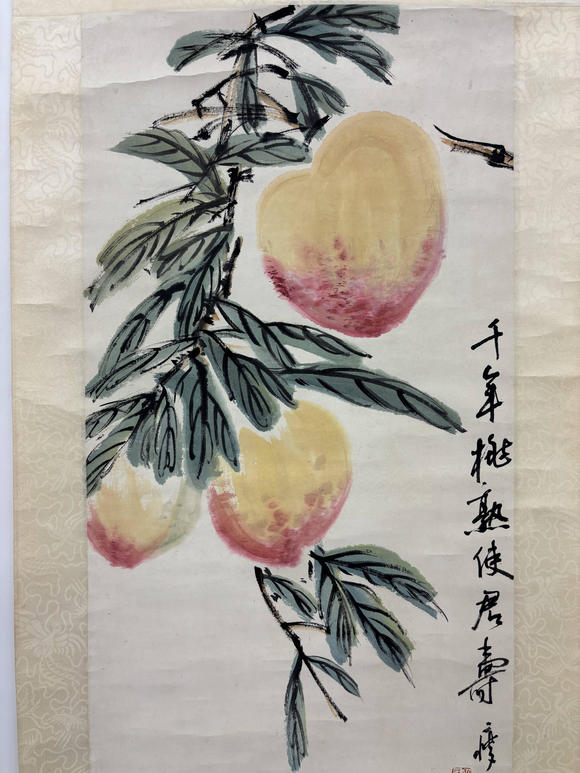 三杉美術(shù)錢瘦鐵 瑞桃獻壽