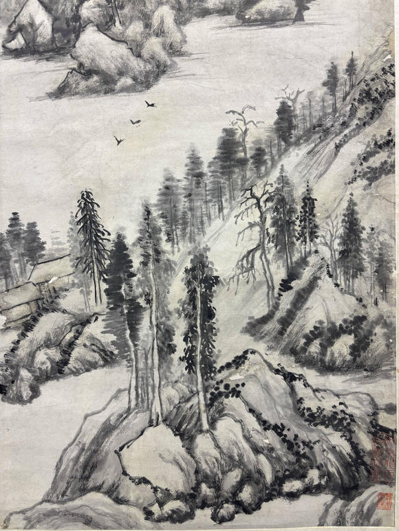 三杉美術(shù)董其昌 山水