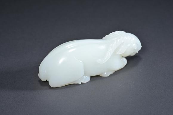 三杉美術(shù)清 白玉臥羊