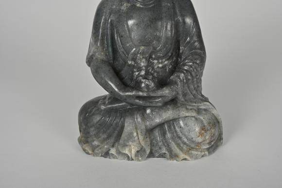 三杉美術(shù)清 青花籽料藥師佛