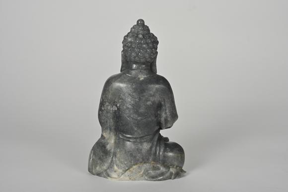 三杉美術(shù)清 青花籽料藥師佛