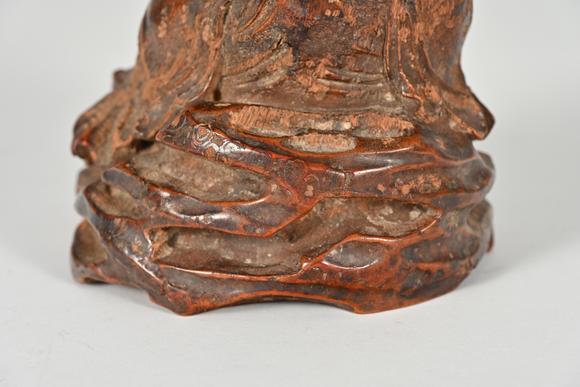 三杉美術(shù)清 竹雕劉海戲金蟾