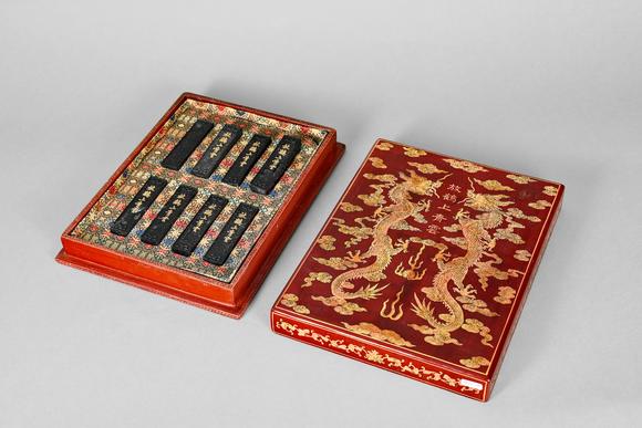 三杉美術(shù)放鶴上青雲(yún)墨一盒