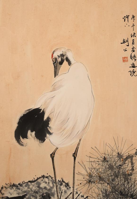 隆德拍賣株式會社高劍父松鶴圖立軸
