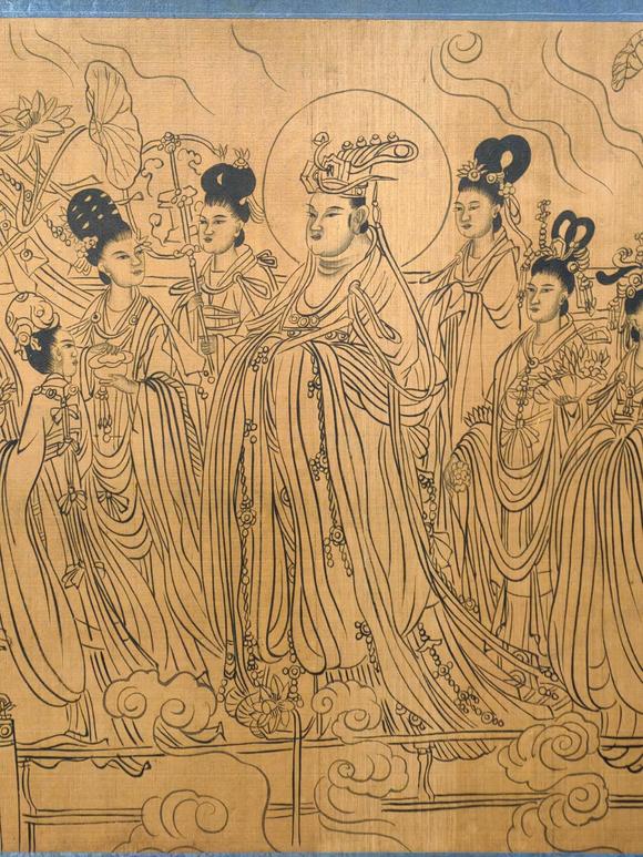 蘭亭古美術(shù)オークション吳道子 八十七神仙卷 手卷絹本設(shè)色