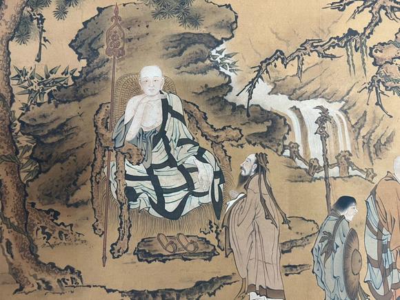 蘭亭古美術(shù)オークション張大千 修佛圖手卷 手卷絹本設(shè)色