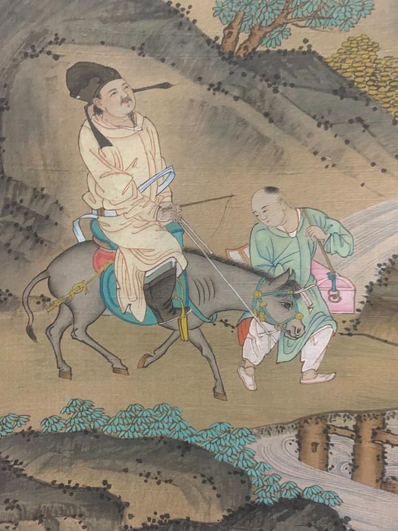 蘭亭古美術(shù)オークション唐伯虎 人物故事圖 立軸絹本設(shè)色