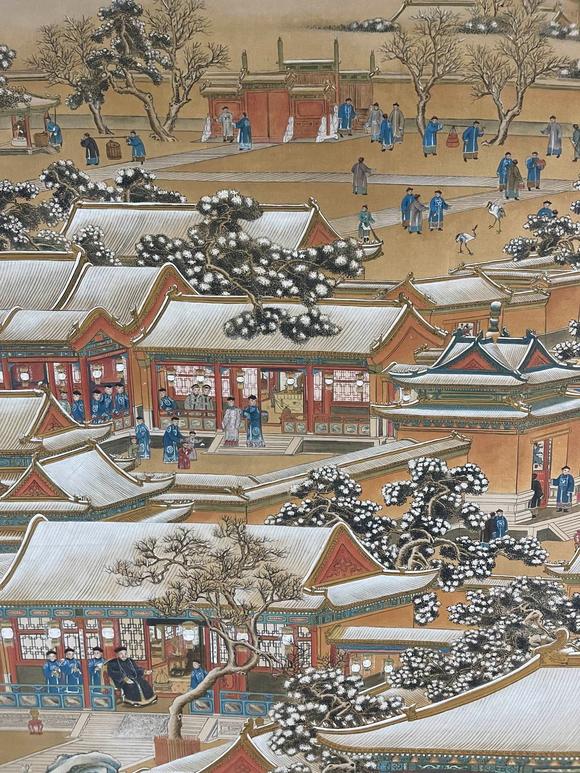 蘭亭古美術(shù)オークション郎世寧 萬國來朝圖 立軸絹本設(shè)色