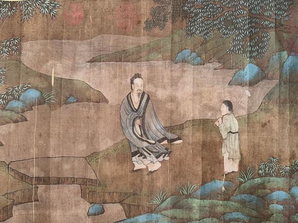 蘭亭古美術(shù)オークション李公麟 竹林七賢手卷 手卷絹本設(shè)色