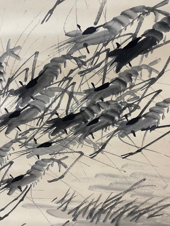 蘭亭古美術(shù)オークション齊白石 群蝦圖六條屏 立軸紙本水墨