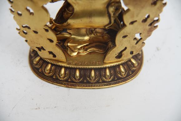 蘭亭古美術(shù)オークション明 銅鎏金瑪哈嘎拉
