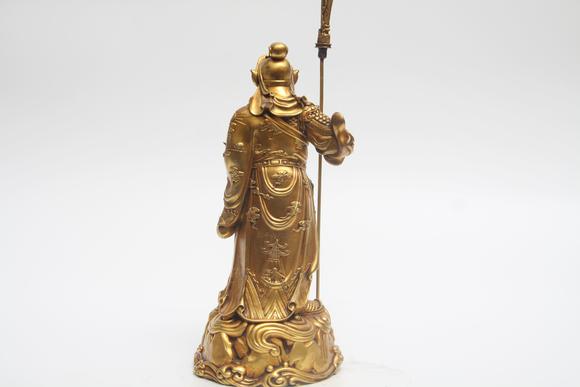 蘭亭古美術(shù)オークション明 銅鎏金關(guān)公像