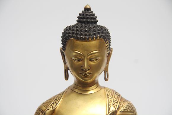 蘭亭古美術(shù)オークション明 銅鎏金如來(lái)