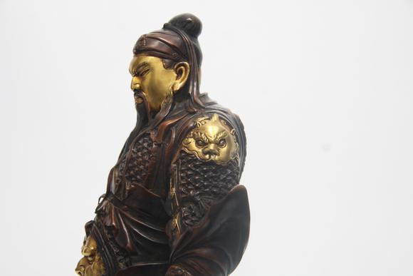 蘭亭古美術(shù)オークション明永樂  銅鎏金關(guān)公像
