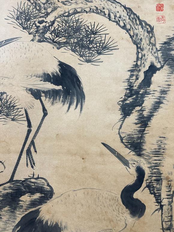 蘭亭古美術(shù)オークション八大山人 松鶴延年圖 