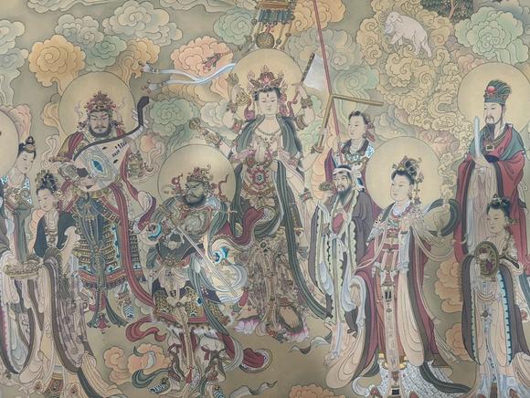 蘭亭古美術(shù)オークション丁觀鵬 清代 釋迦牟尼說法圖 絹本