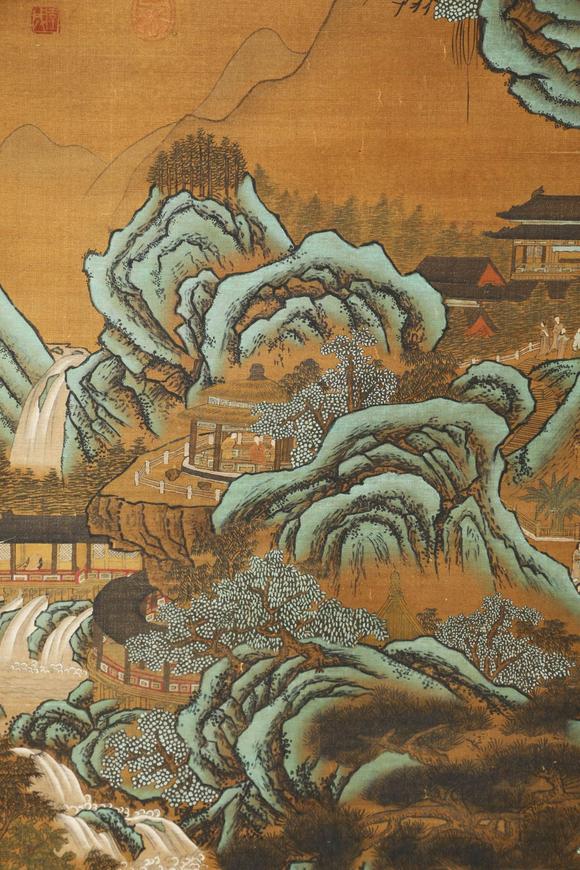 蘭亭古美術(shù)オークション李成 宋 青綠山水 絹本