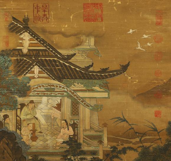 蘭亭古美術(shù)オークション李公麟 宋 人物 絹本