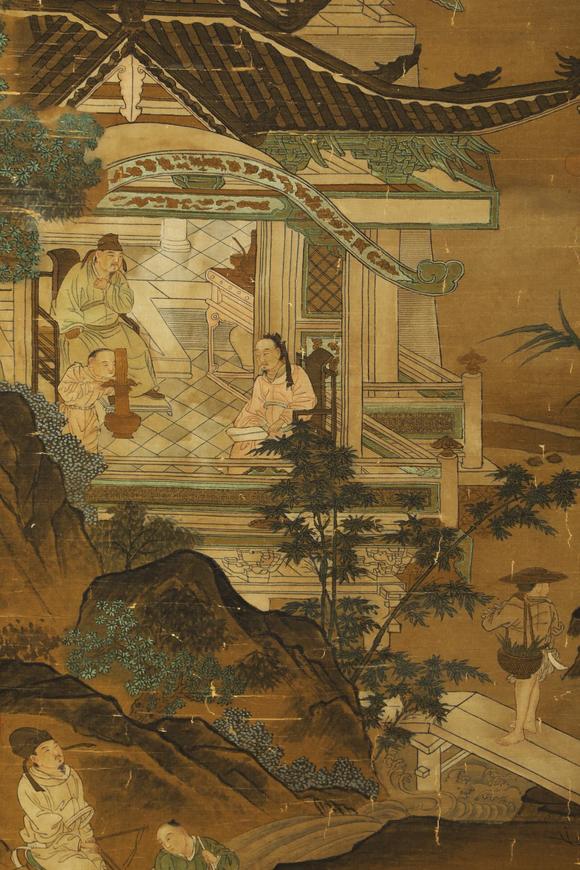 蘭亭古美術(shù)オークション李公麟 宋 人物 絹本