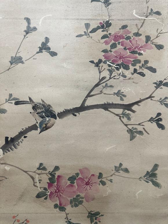 蘭亭古美術(shù)オークション沈銓 花鳥 立軸紙本