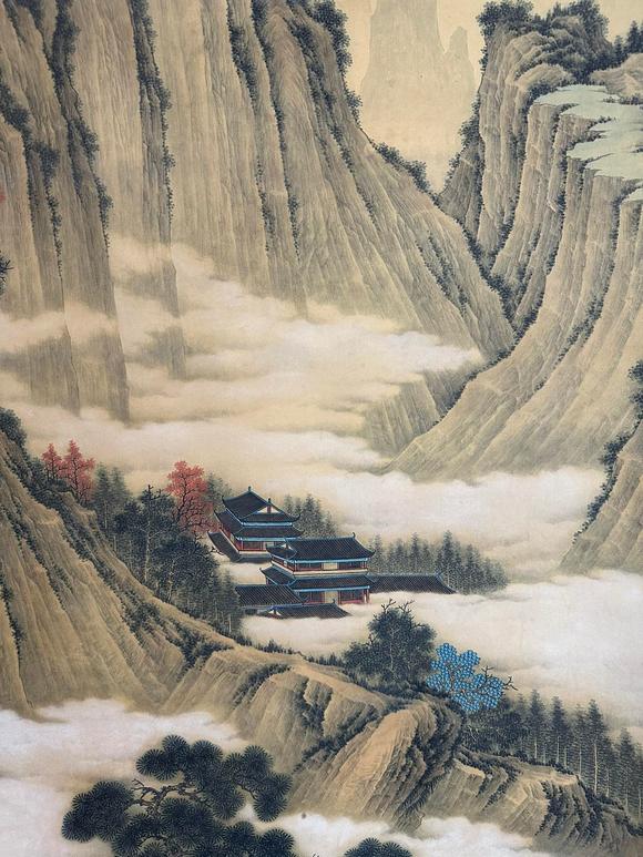 蘭亭古美術オークション唐寅 山水 立軸絹本