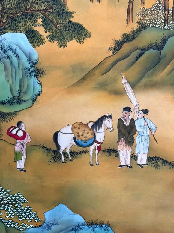 蘭亭古美術(shù)オークション仇英 錢塘勝景圖 立軸絹本