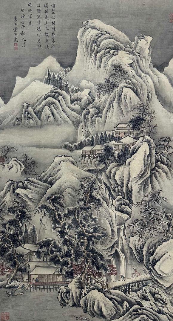 蘭亭古美術(shù)オークション董邦達(dá) 山水 立軸絹本