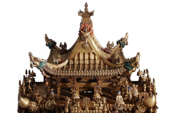 東京SAKURA拍賣（東京櫻花拍賣）清乾隆 三世章嘉進奉銅鎏金大利益大威德金剛曼陀羅大壇城