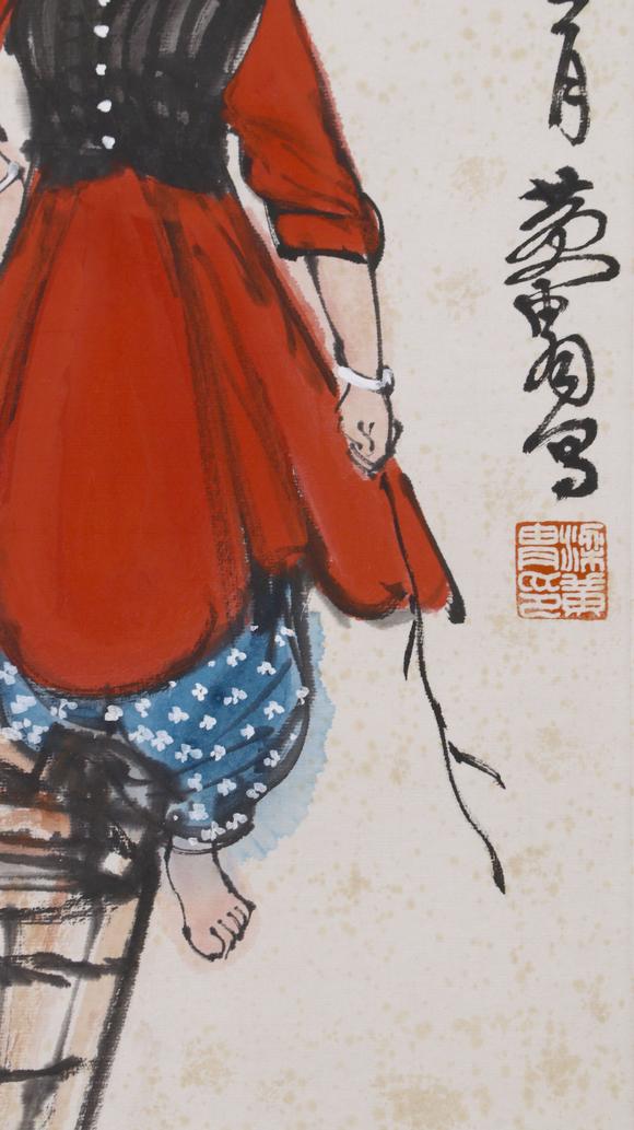 東京SAKURA拍賣(mài)（東京櫻花拍賣(mài)）黃胄 柳蔭牧牛圖