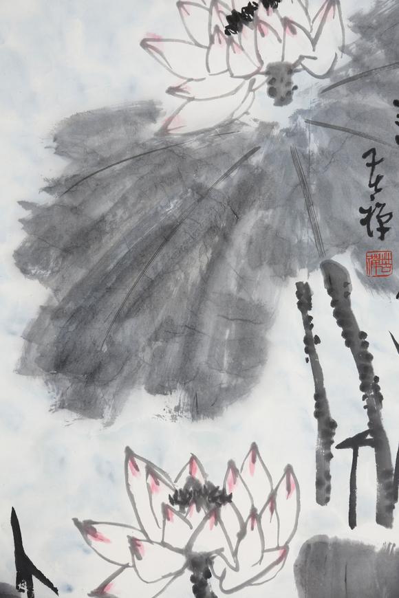 東京SAKURA拍賣（東京櫻花拍賣）李苦禪 荷花