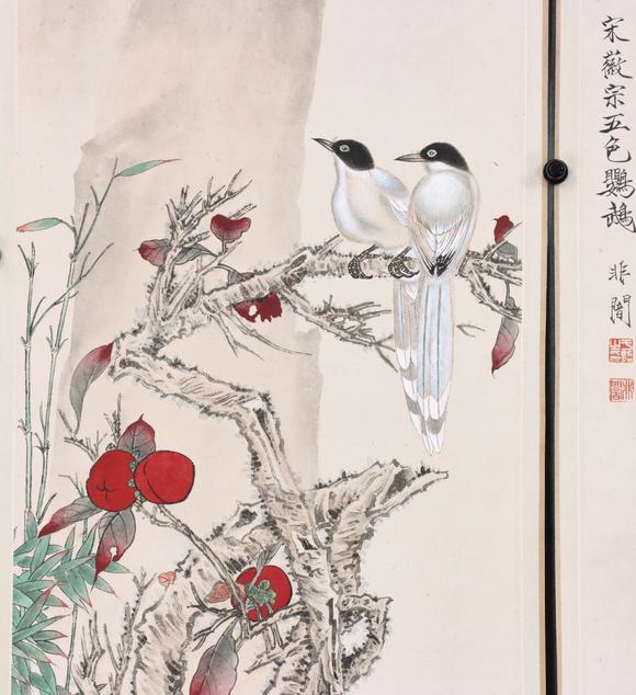 東京共成拍賣於非闇 花鳥六條屏