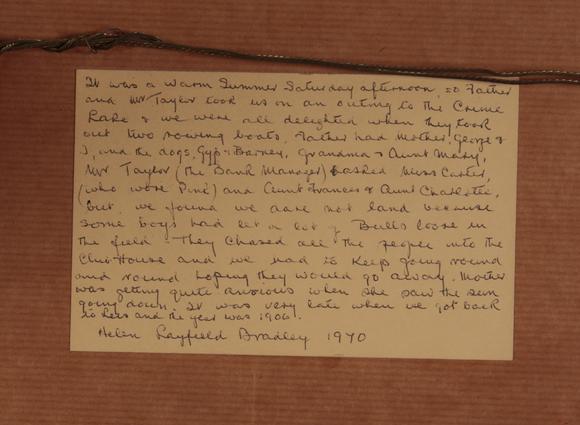 Duke's Auctions Lot 591 *  HELEN LAYFIELD BRADLEY MBE (1900-1979) 'It was a warm Saturday afternoon'