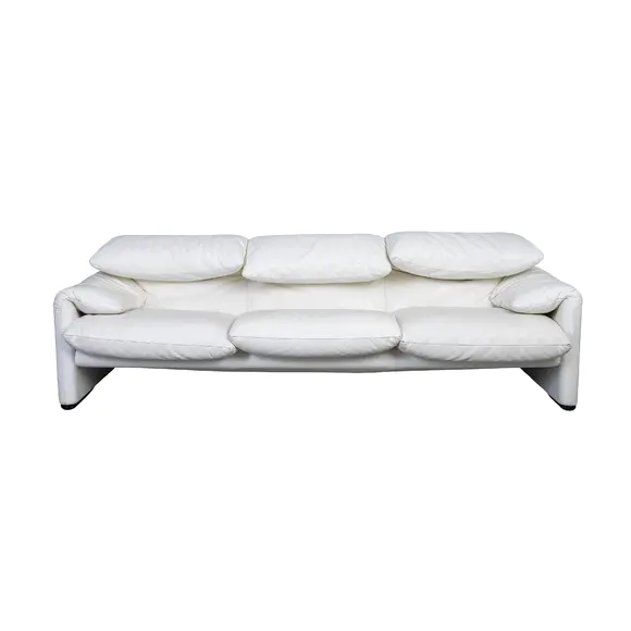 Chiswick AuctionsVico Magistretti (Italian, 1920-2006) for Cassina Three-seater 'Maralunga' sofa